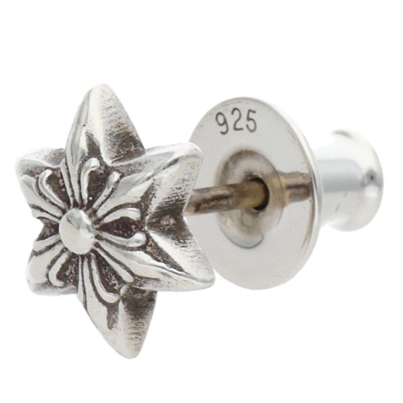 Chrome Hearts CO Star Stud Silver Earrings