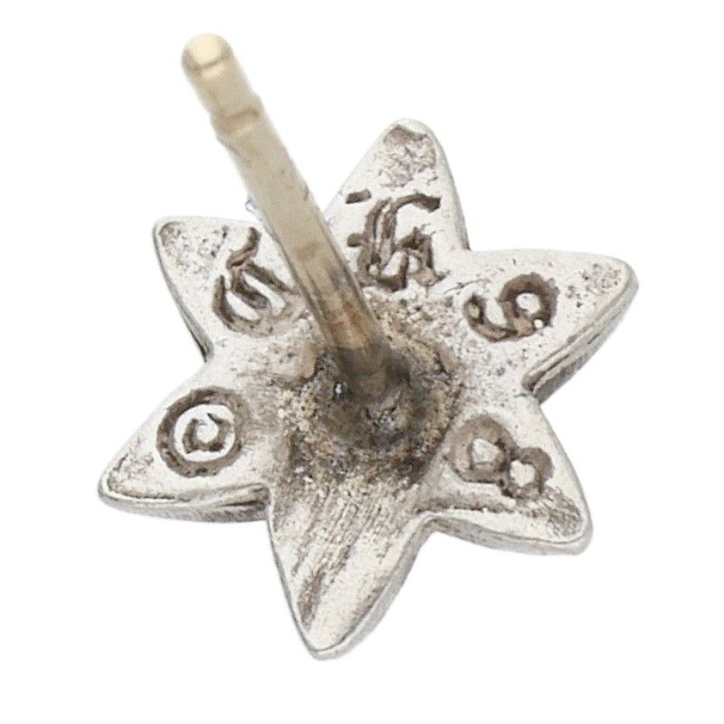 Chrome Hearts CO Star Stud Silver Earrings — view 3