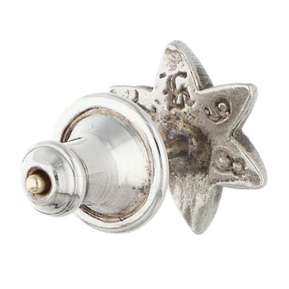 Chrome Hearts CO Star Stud Silver Earrings — view 2