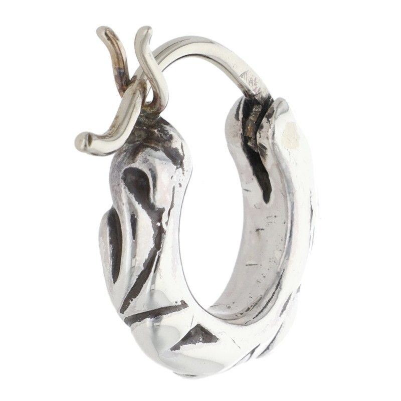 Chrome Hearts Tny Hoop Scrl Thai Nice Kroll Silver Earrings — view 2
