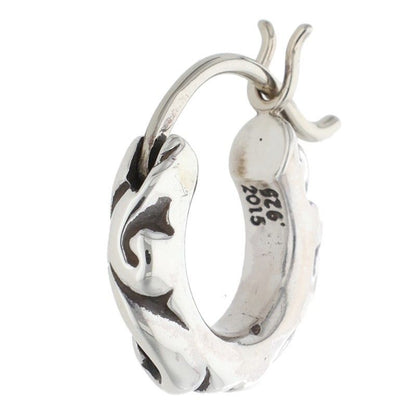 Chrome Hearts Tny Hoop Scrl Thai Nice Kroll Silver Earrings