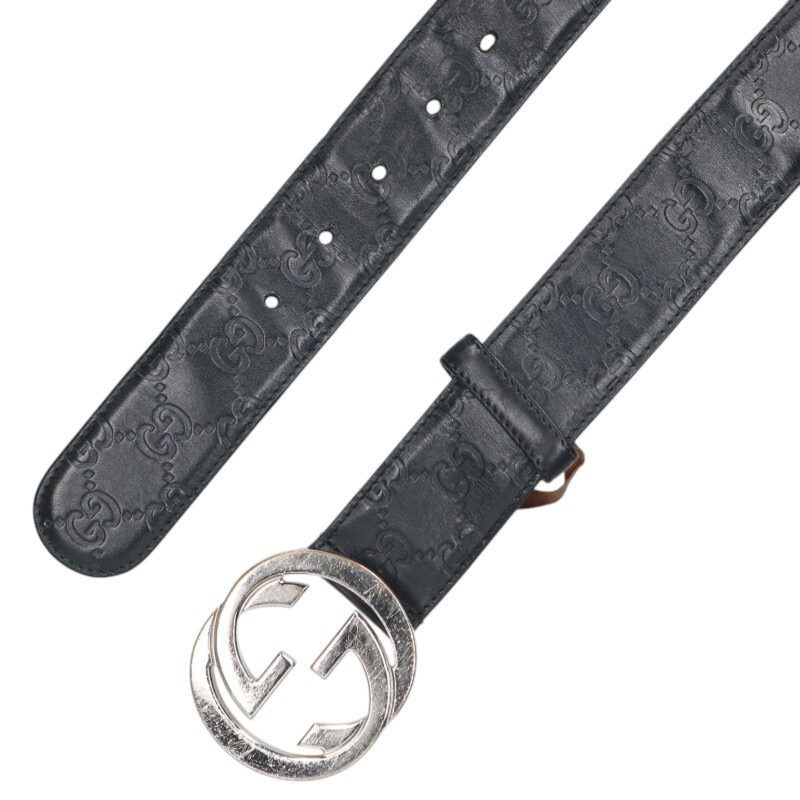Gucci Interlocking Leather Belt 85 — view 3