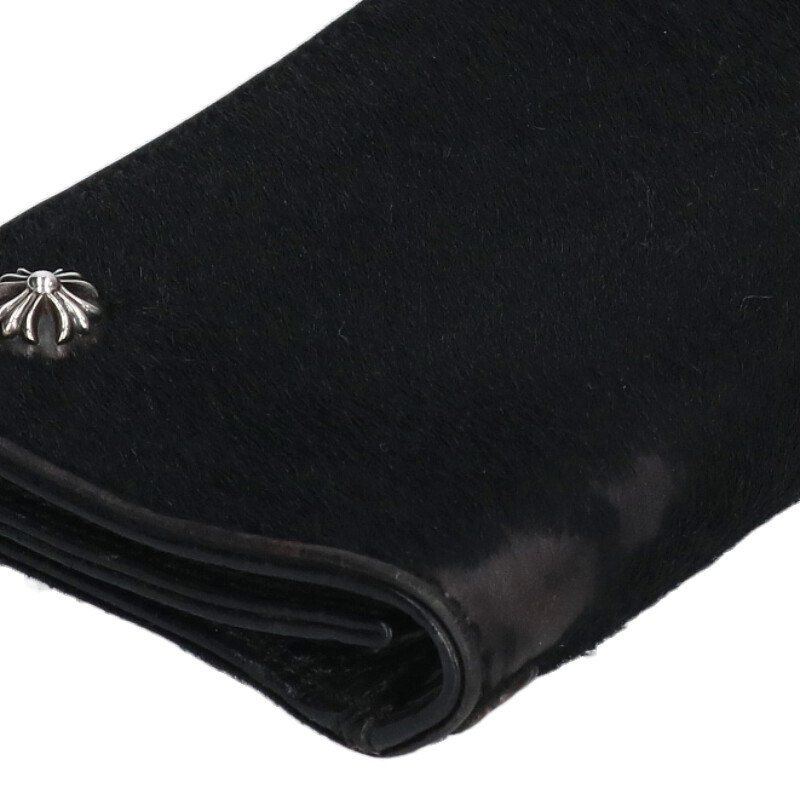 Chrome Hearts Cross Ball Button Calf Hair Wallet — view 4