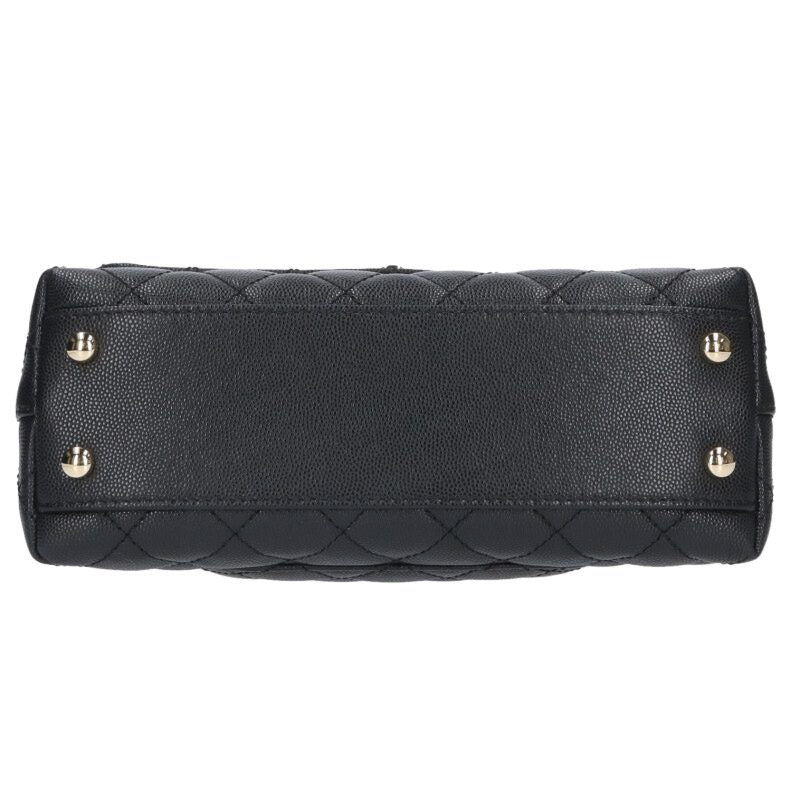 Chanel Coco Handle 24 Caviar Leather Handbag — view 4
