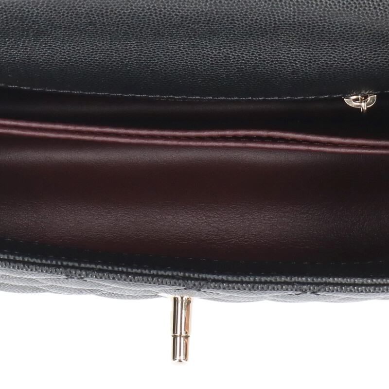 Chanel Coco Handle 24 Caviar Leather Handbag — view 3