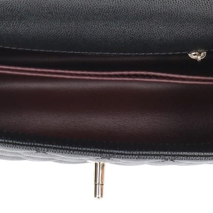 Chanel Coco Handle 24 Caviar Leather Handbag — view 3