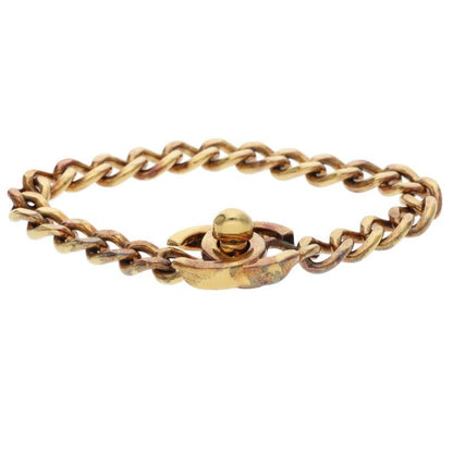Chanel CC Logo Turnlock Chain Bracelet — view 4