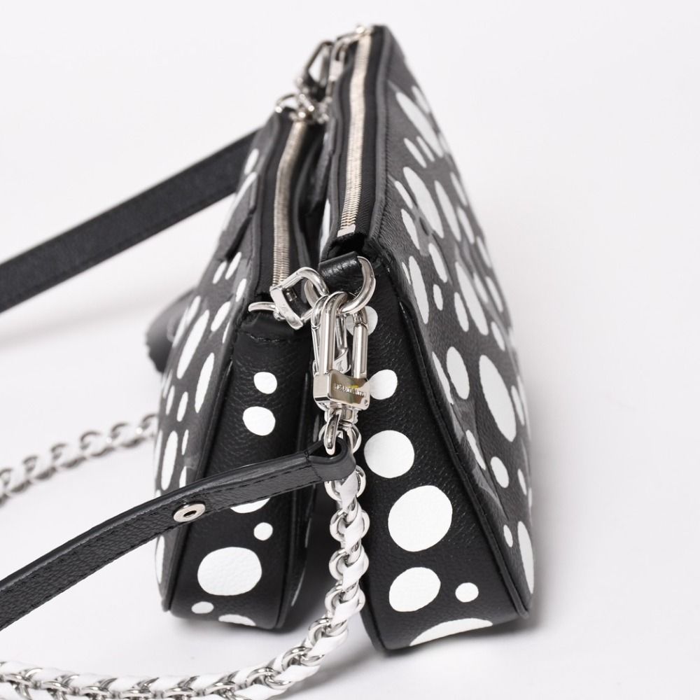 Louis Vuitton Multi Pochette Accessoires Shoulder Bag Black Silver Monogram — view 4