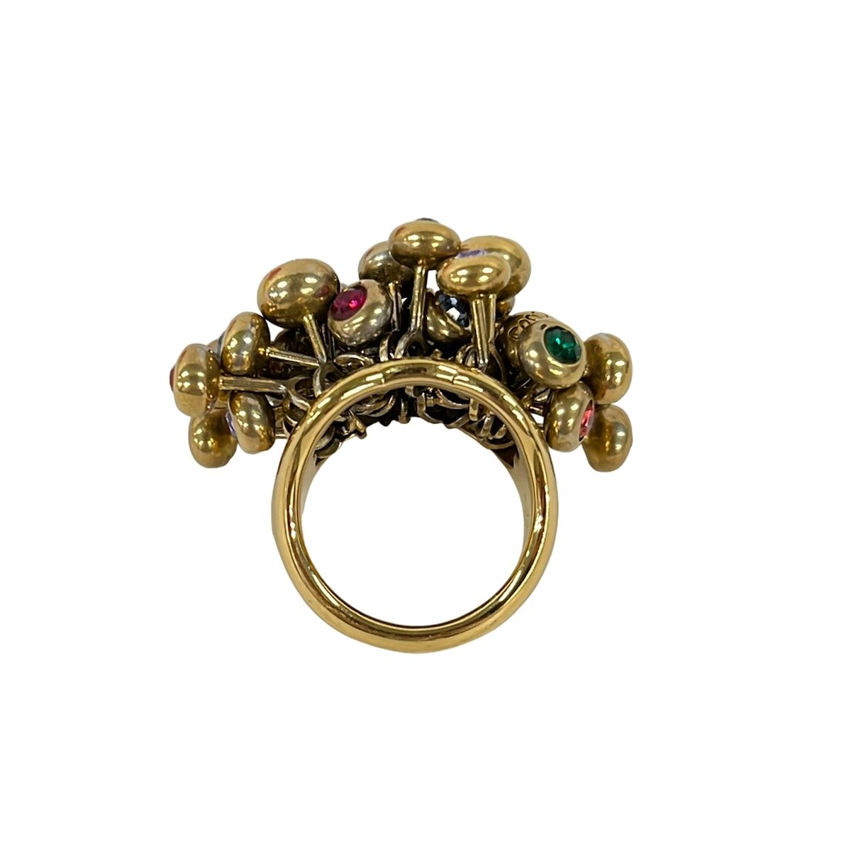 Loewe Ring Gray Beige Light Blue Push — view 4