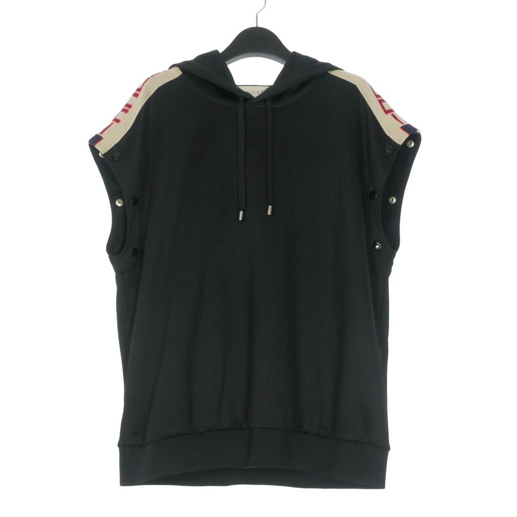 Gucci Technical Jersey Arm Change Hoodie Long Sleeve XS Black — view 5