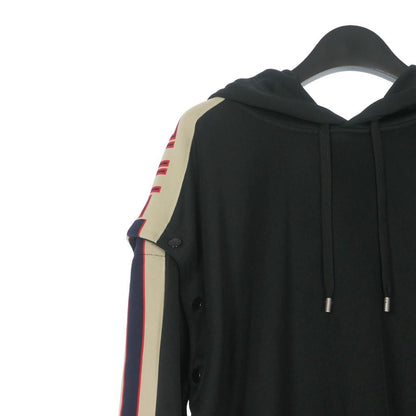 Gucci Technical Jersey Arm Change Hoodie Long Sleeve XS Black — view 3