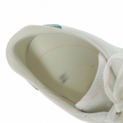Gucci Hachi Embroidery Low Top Leather Sneakers 8 White — view 7