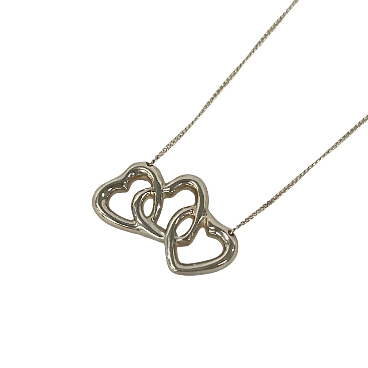 Tiffany & Co Necklace Triple Open Silver