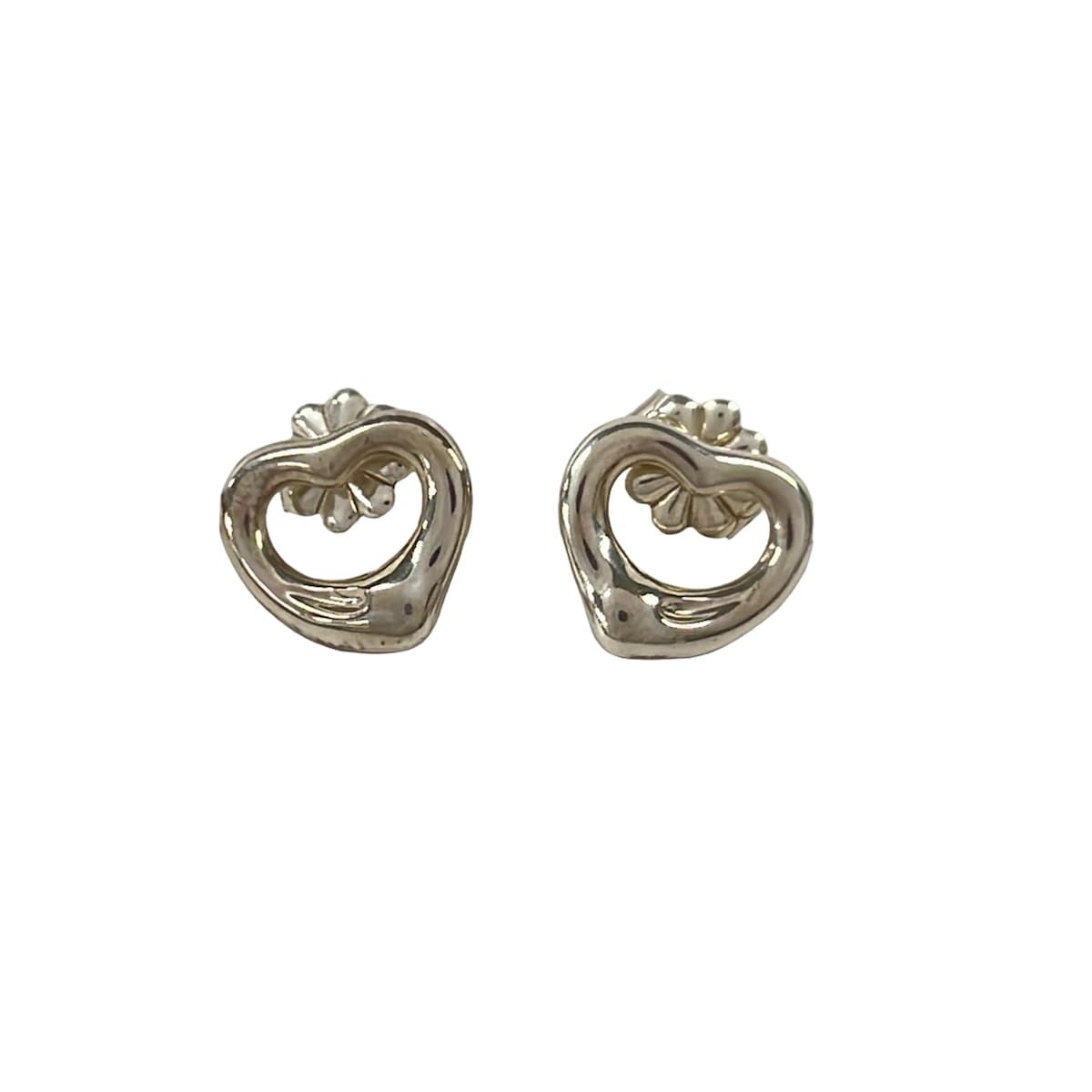Tiffany & Co Earrings Open Silver