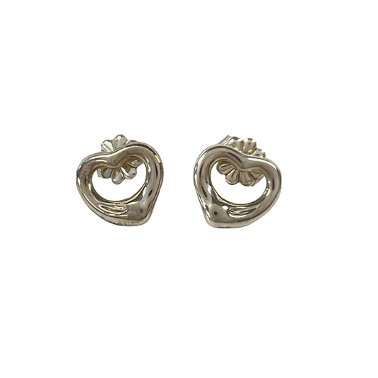 Tiffany & Co Earrings Open Silver