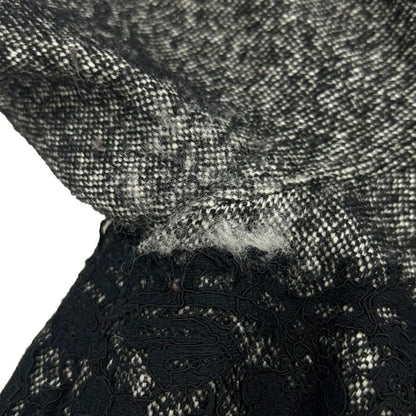 Dolce & Gabbana les Calf Ear Doll Tweed High Neck Dress Gray 40 — view 6
