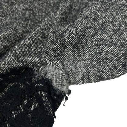 Dolce & Gabbana les Calf Ear Doll Tweed High Neck Dress Gray 40 — view 7