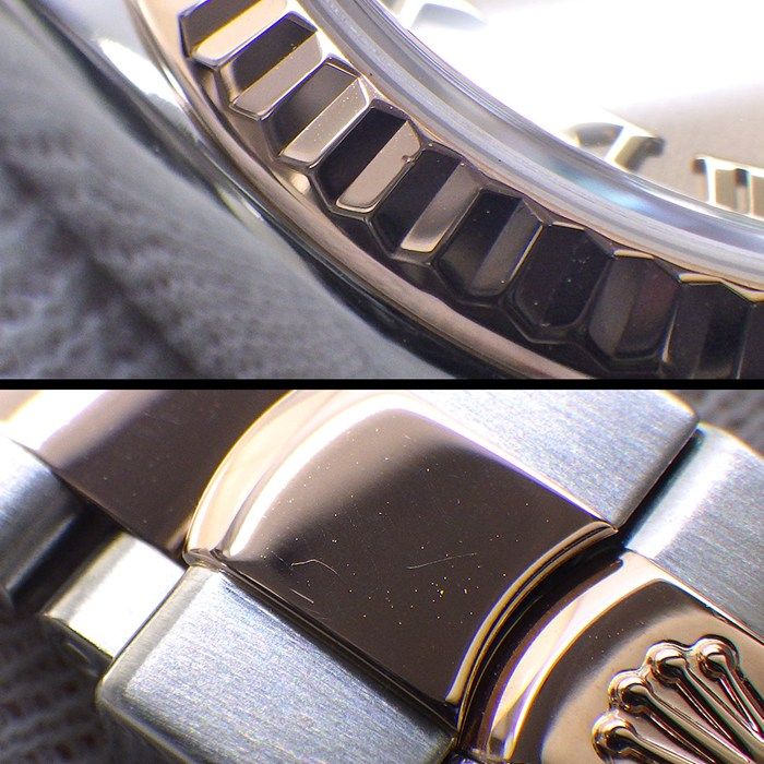 Rolex Watch Datejust Date Roule Sunray Pink Dial VI Diamond Roman Index 18k — view 7