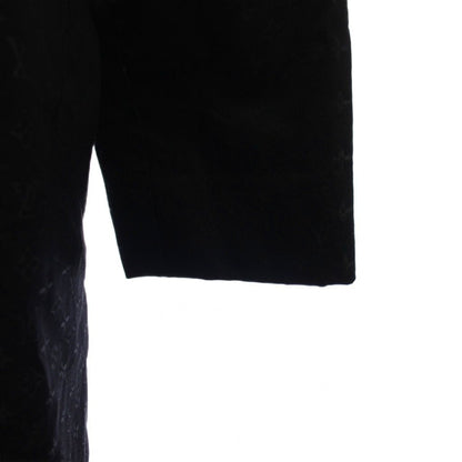 Louis Vuitton Monogram Metallic Trench Coat Long 38 Black