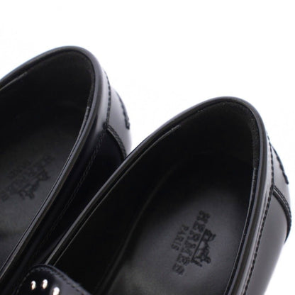 Hermes Destin Loafers Ro Heels Fringe Studs Decoration 34 Black BB — view 5