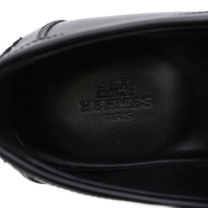 Hermes Destin Loafers Ro Heels Fringe Studs Decoration 34 Black BB — view 7