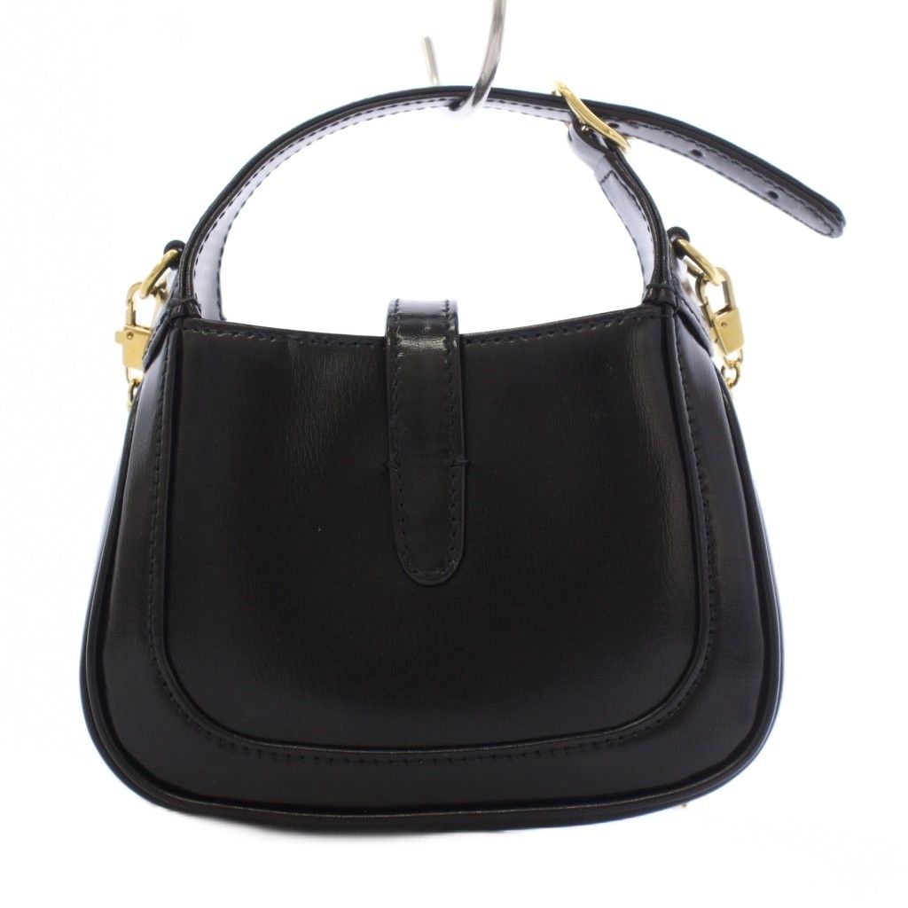 Gucci Jackie Nano Bag 2-Way Hand One Handle Shoulder Chain Leather Bicolor — view 3