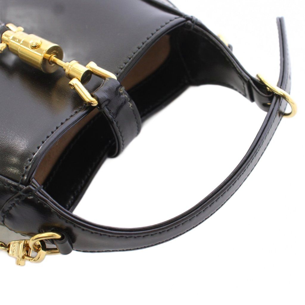 Gucci Jackie Nano Bag 2-Way Hand One Handle Shoulder Chain Leather Bicolor — view 6