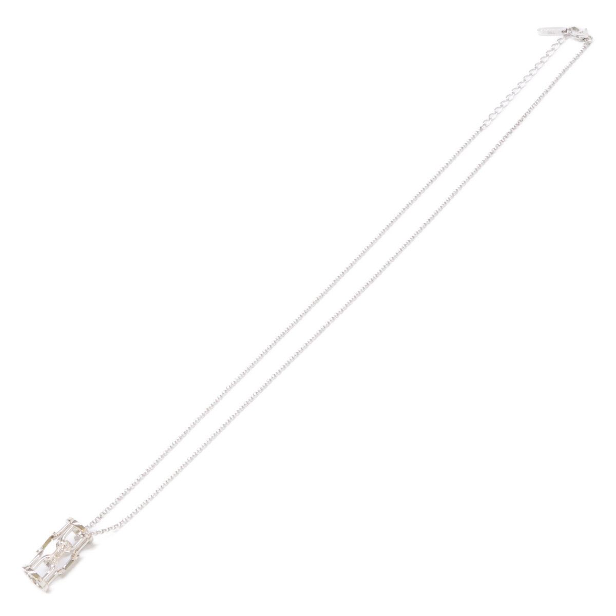 Celine Polished 750 Pave Diamond Vintage Necklace — view 2