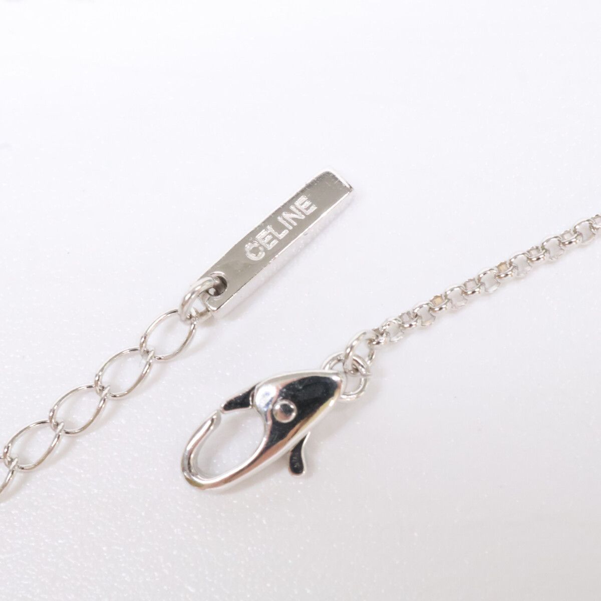 Celine Polished 750 Pave Diamond Vintage Necklace — view 6