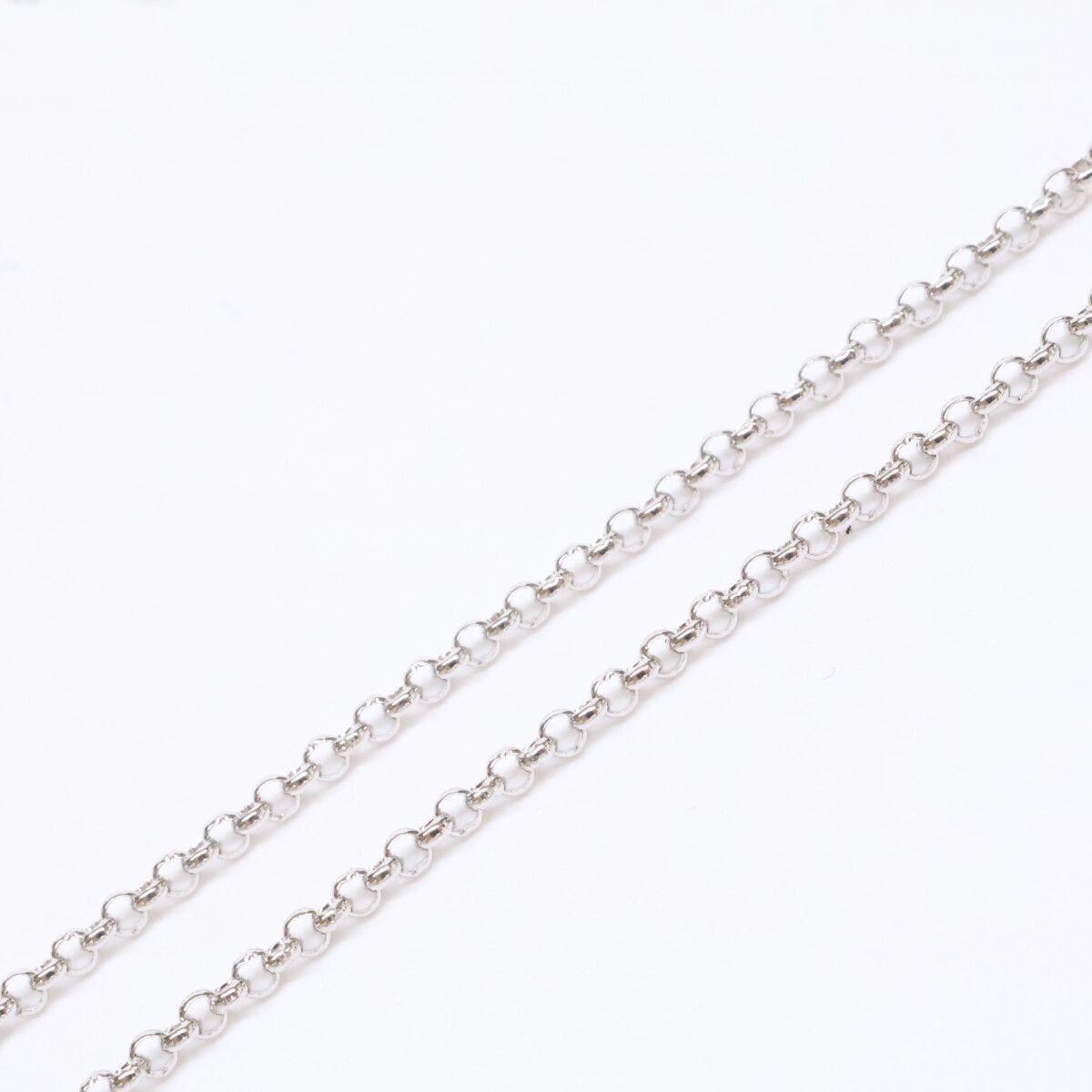 Celine Polished 750 Pave Diamond Vintage Necklace — view 5