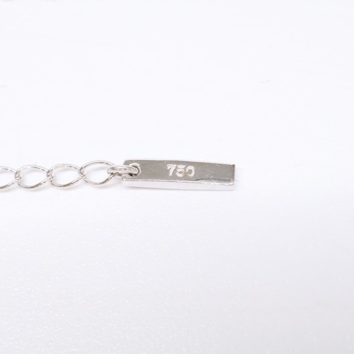Celine Polished 750 Pave Diamond Vintage Necklace — view 7