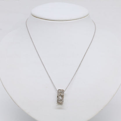 Celine Polished 750 Pave Diamond Vintage Necklace — view 8