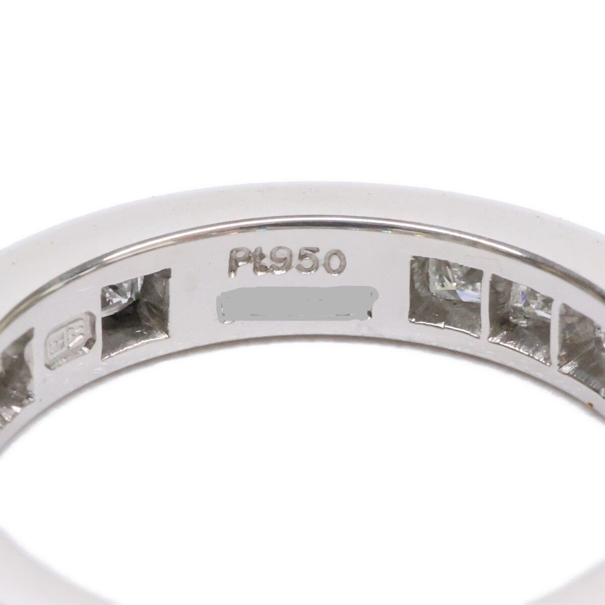 Harry Winston Polished Diamond Princess Cut Channel Set No 11 Ring — view 5