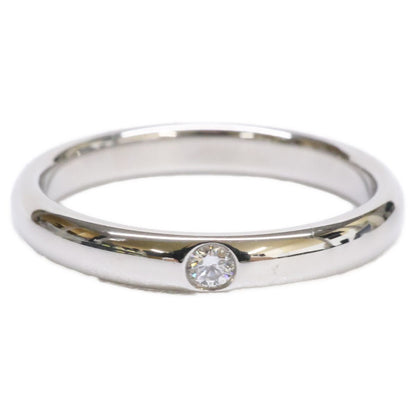 Harry Winston Polished Diamond 1 Stone Round Cut Band 15 Ring