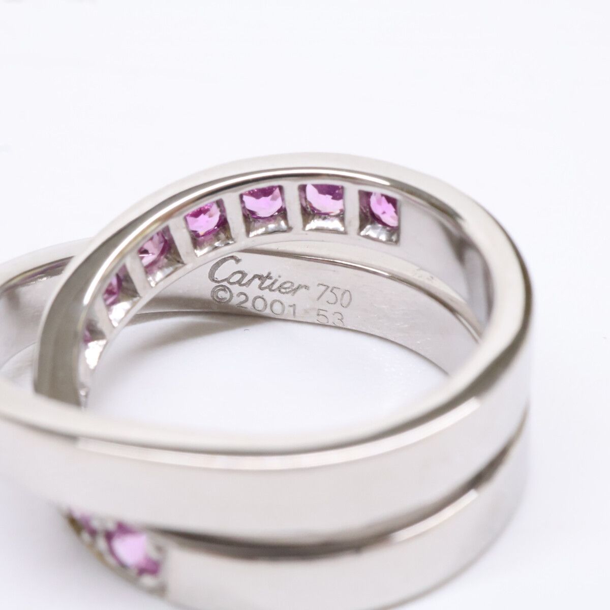 Cartier Polished Pink Saffiano Paris 53 No 13 Ring — view 6