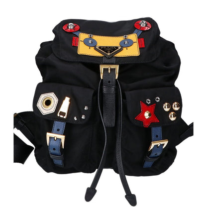Prada Tessuto Nylon Robot Motif Backpack