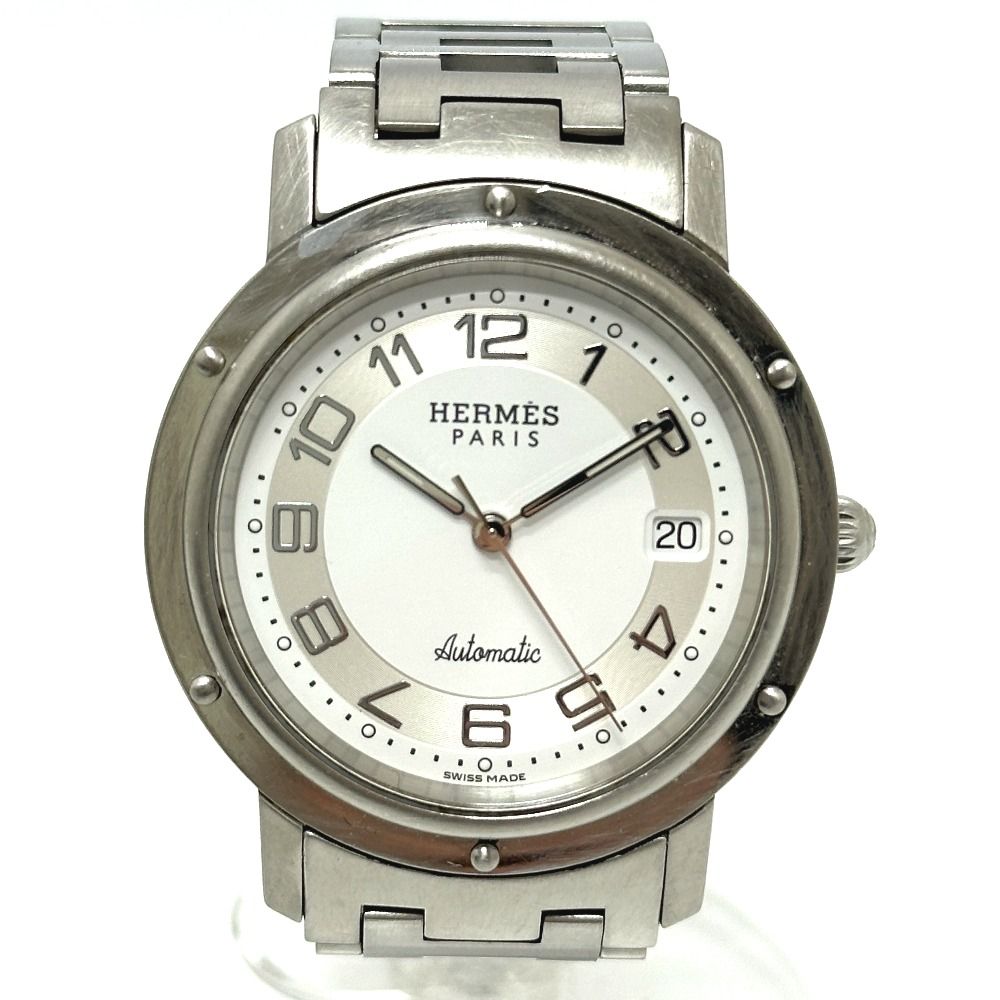 Hermes Watch Clipper SS Silver