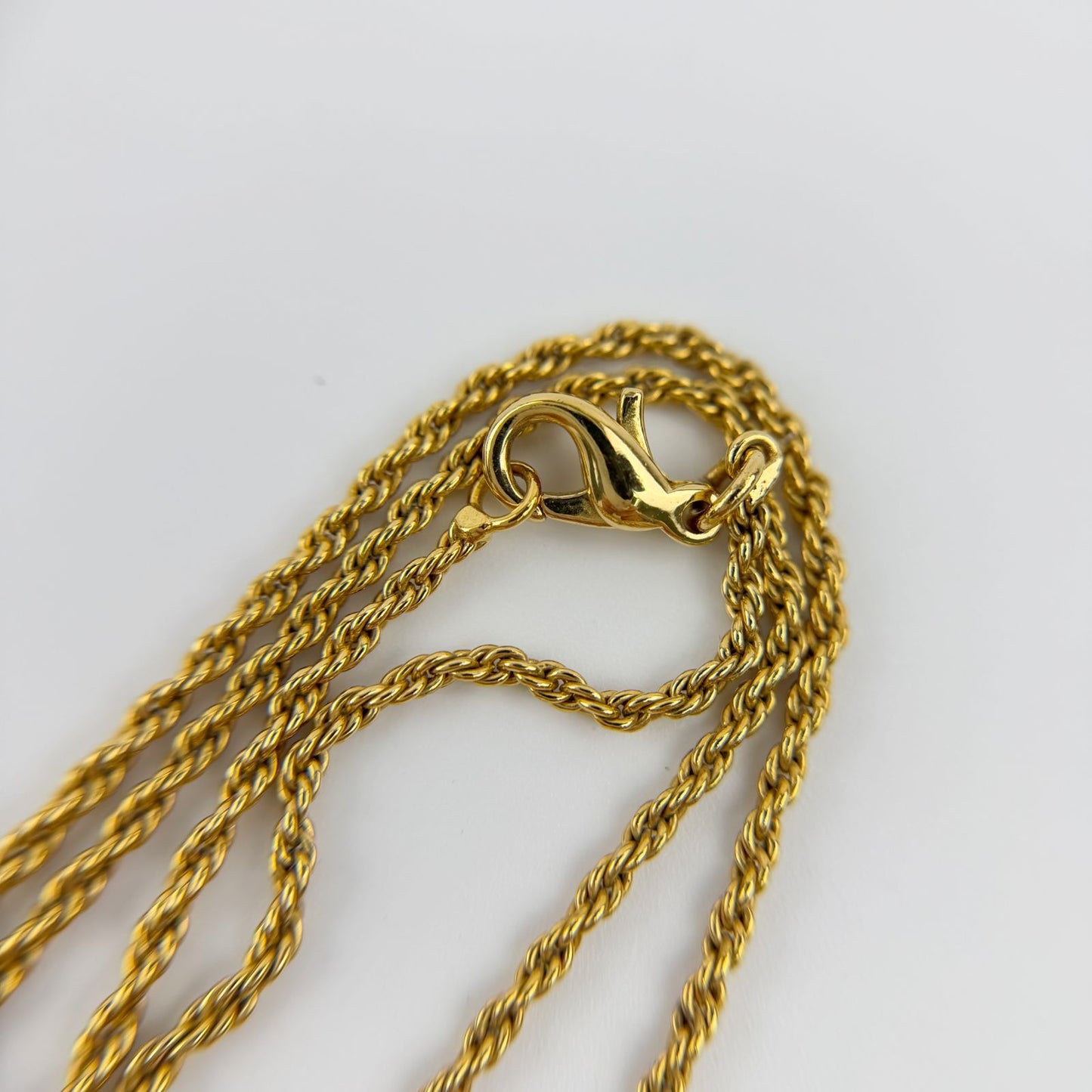 Dior CD Logo Necklace Metal Rhinestone Gold Vintage — view 7