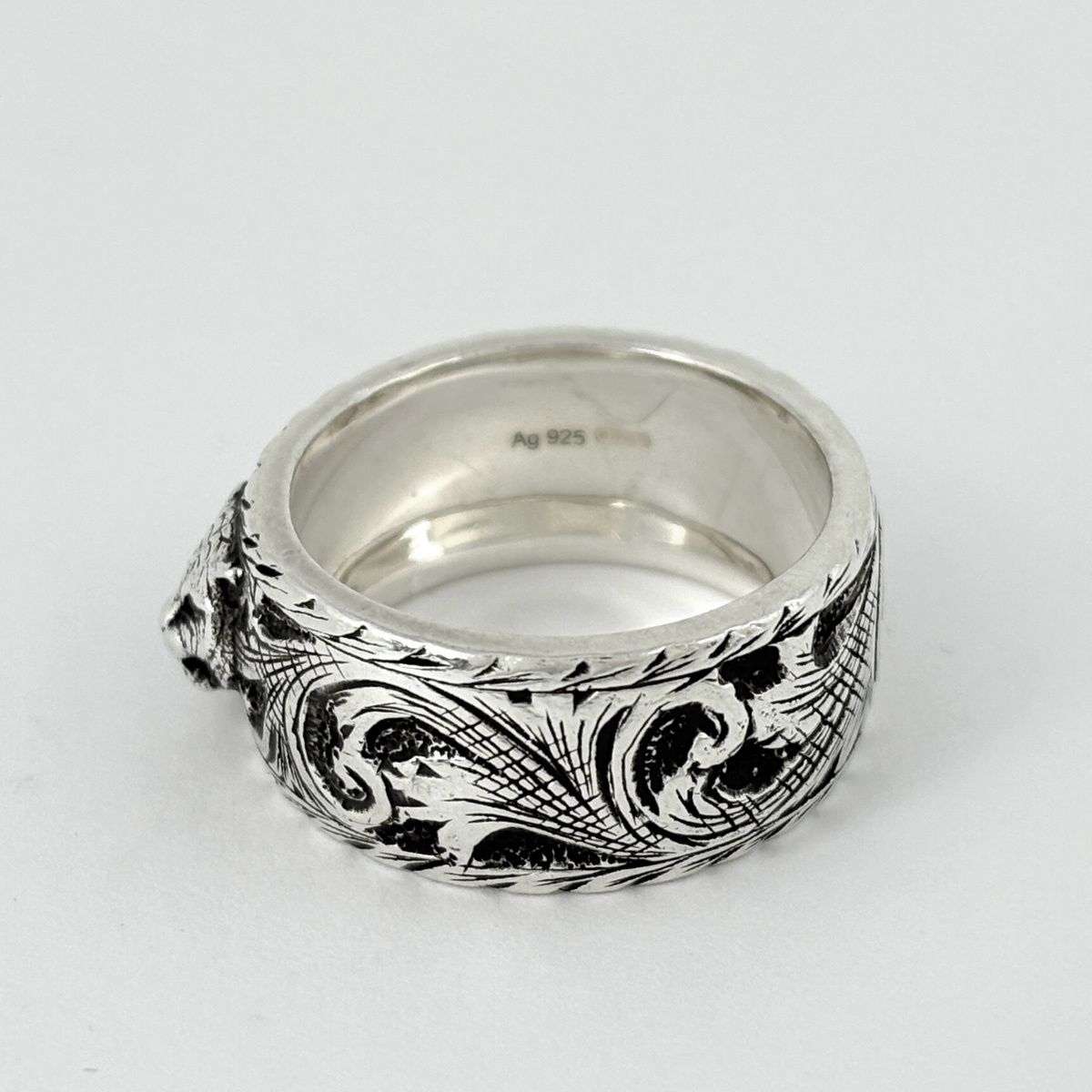Gucci Tiger Head Ring 925 Sterling Silver — view 3