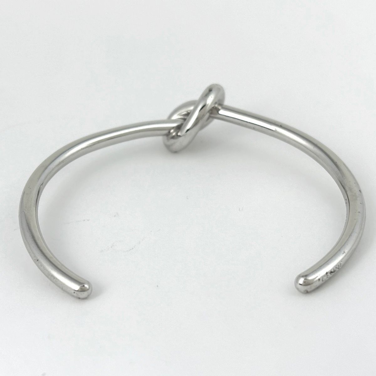 Celine Knot Extra Thin Bracelet Metal Silver — view 3
