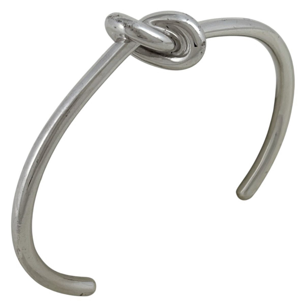 Celine Knot Extra Thin Bracelet Metal Silver