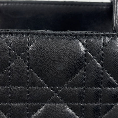 Dior Cannage Leather Black Handbag — view 5