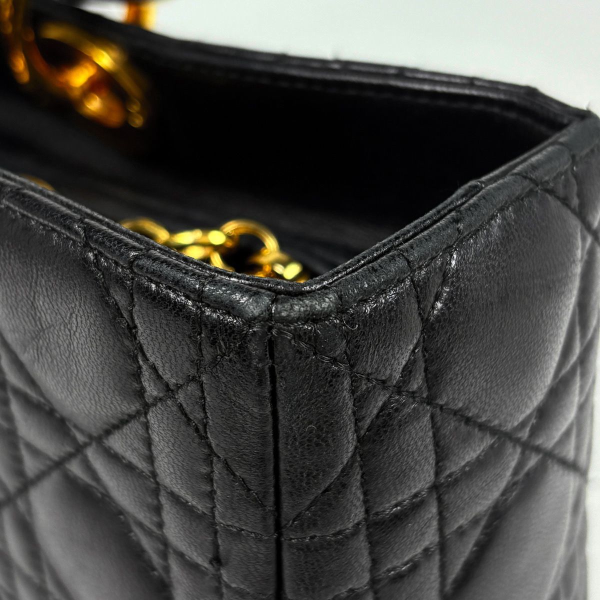 Dior Cannage Leather Black Handbag — view 4