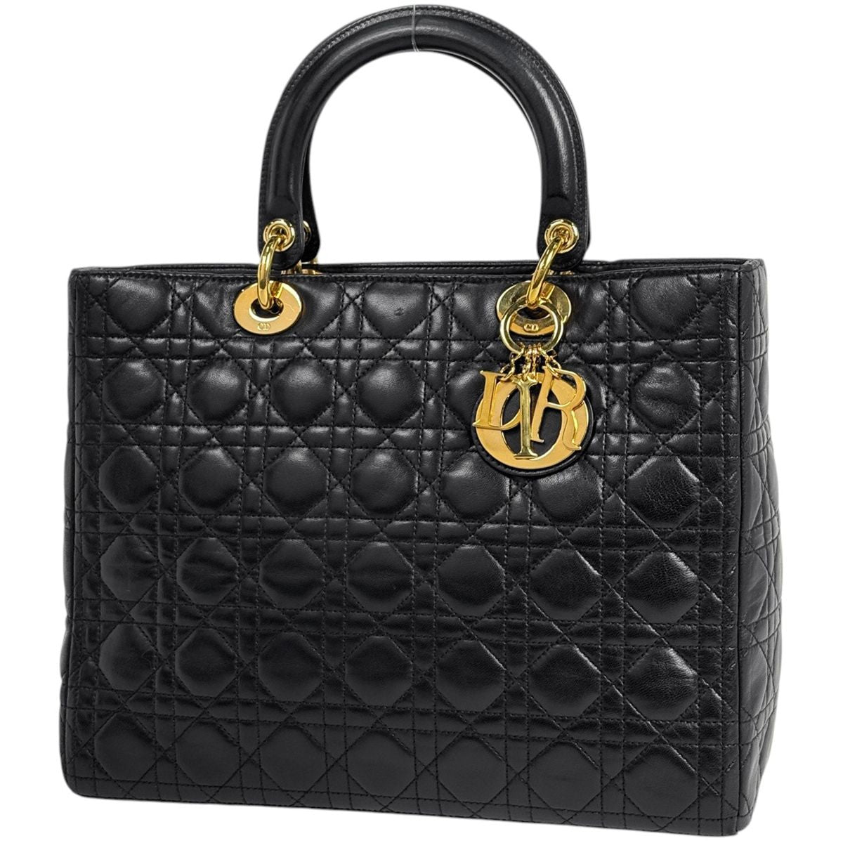 Dior Cannage Leather Black Handbag