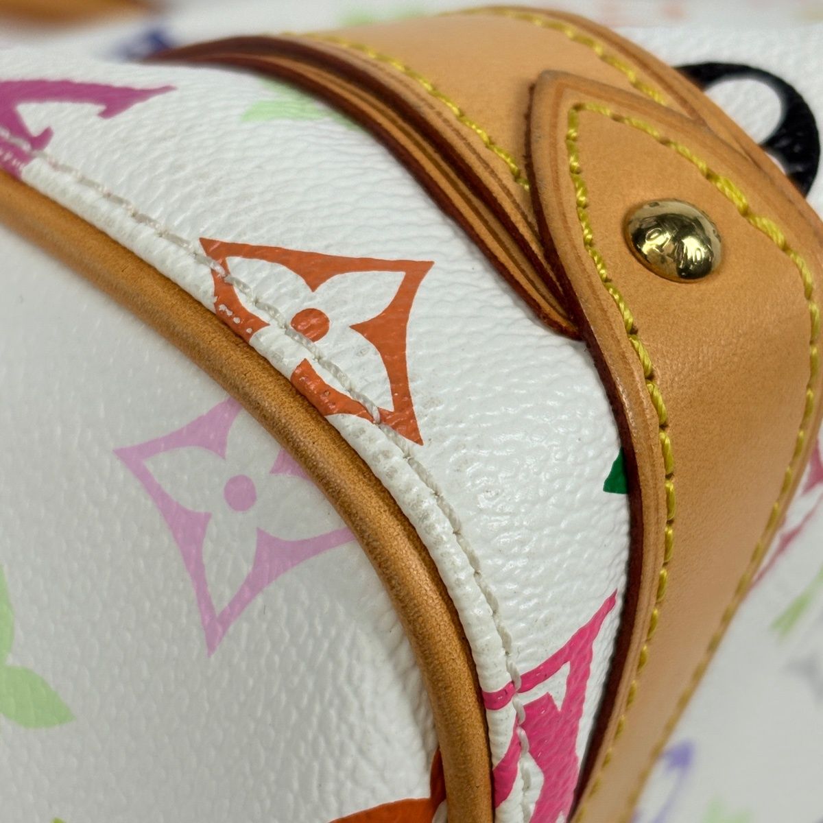Louis Vuitton Priscilla Handbag Monogram Multicolor Blanc — view 3