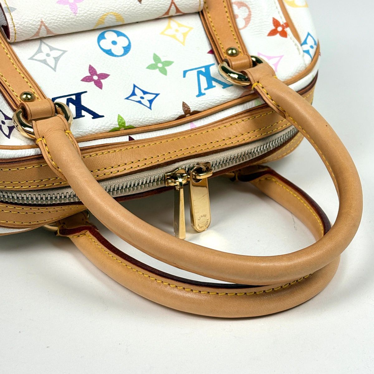 Louis Vuitton Priscilla Handbag Monogram Multicolor Blanc — view 6