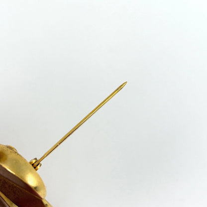 Chanel CC Logo Brooch Clover Gold Plated — view 3