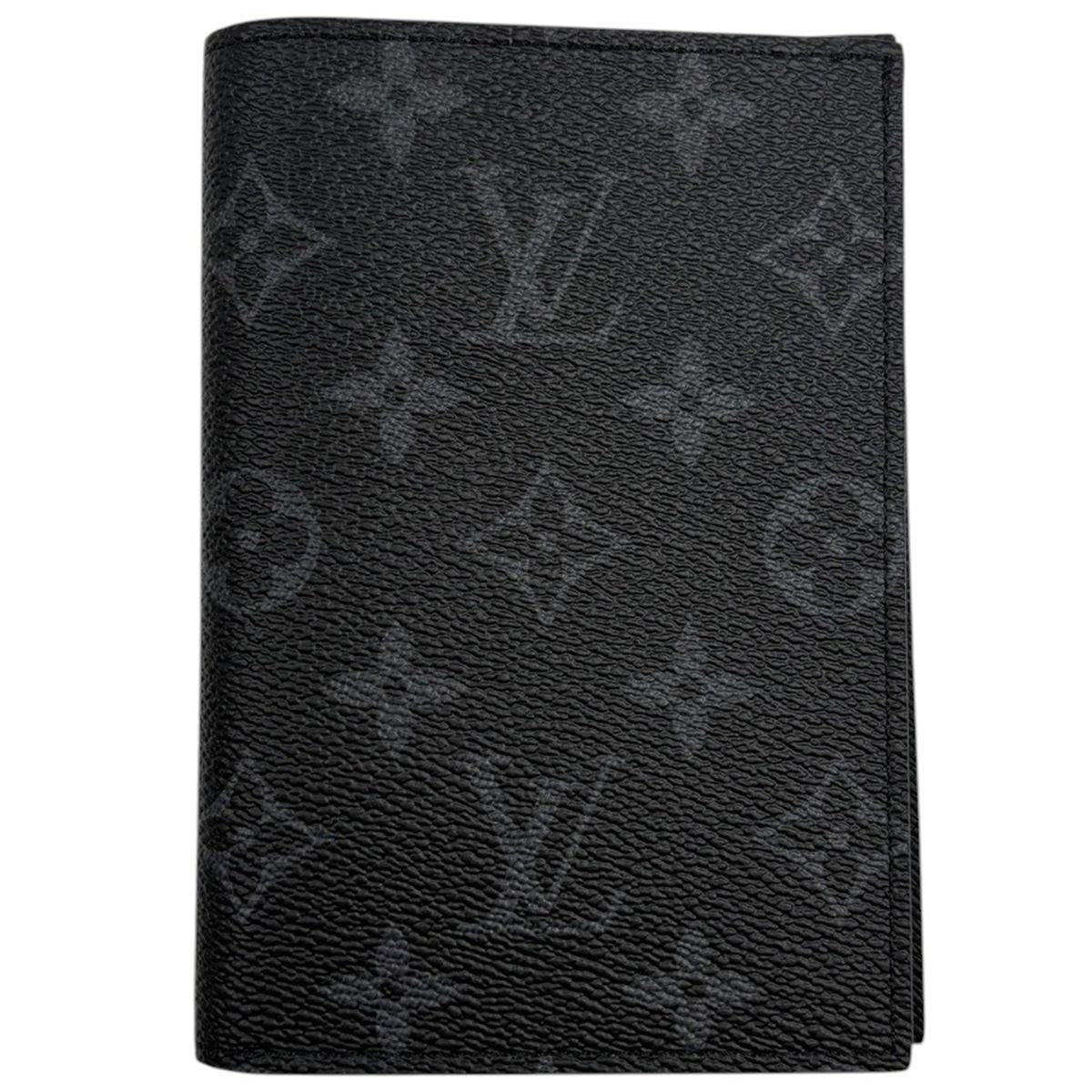 Louis Vuitton Couverture Passport NM Holder Card Case Monogram Eclipse Black