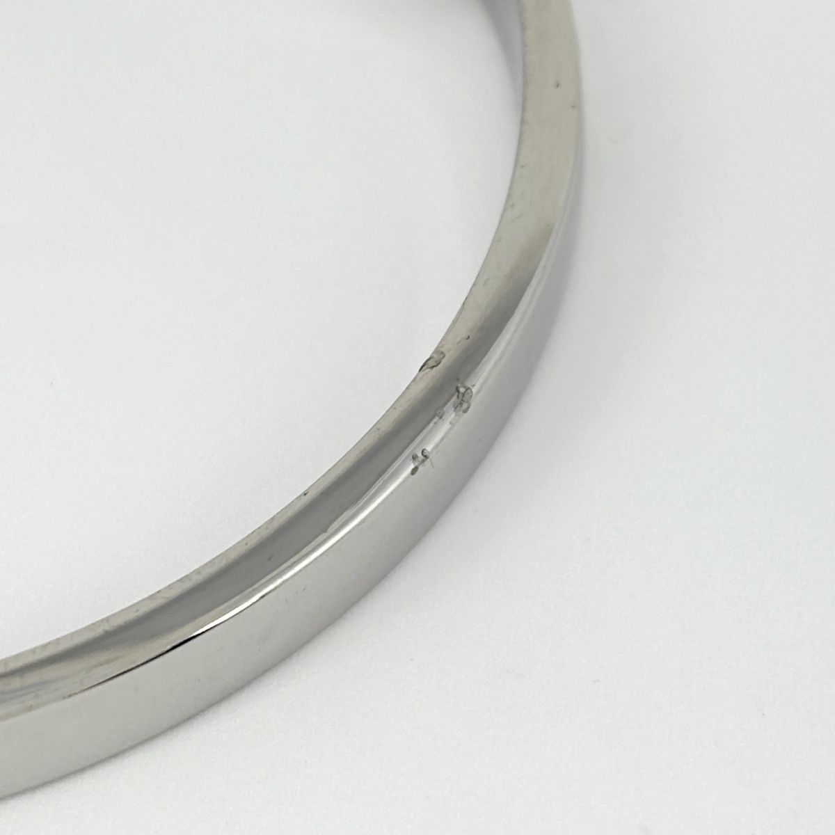 Chanel Logo Bangle Metal Silver Bracelet — view 5