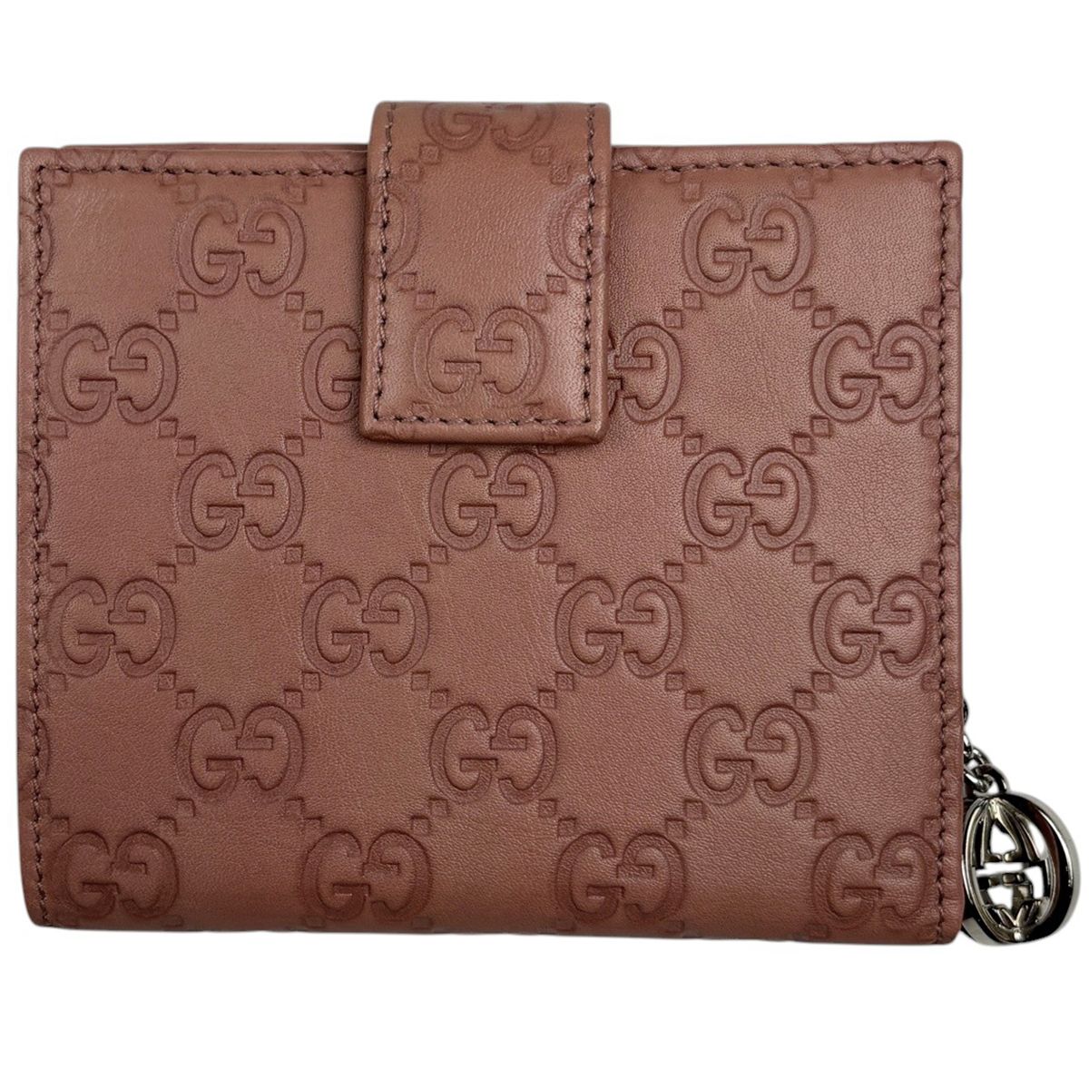Gucci Guccissima Bifold Wallet GG Pattern Shi Marais the Pink